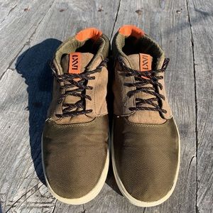 VANS Mens SkateShoe Secant Olive Orange Suede 11 M